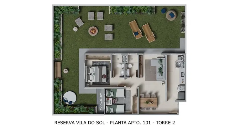 planta do apto 101