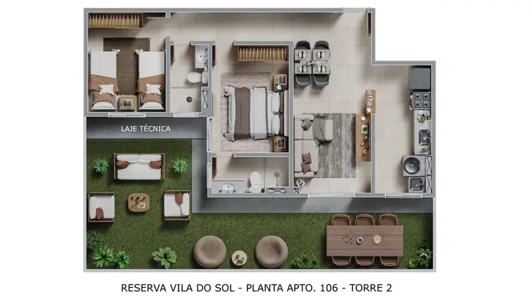 planta do apto 106